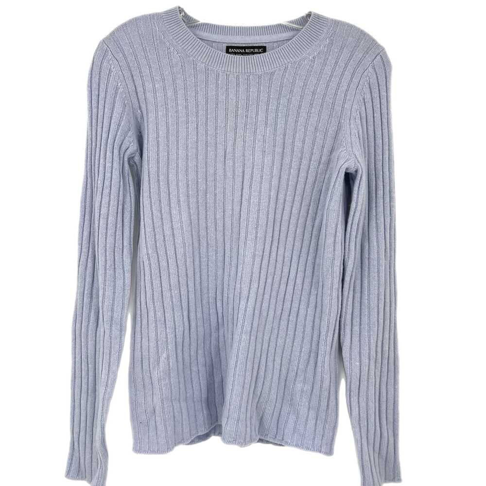 Banana Republic Blue Sweater Crew Neck Sleeve Pullover | Womens S